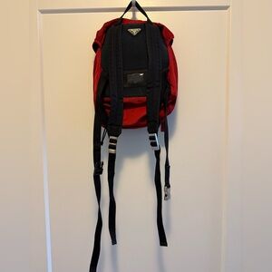 Prada Red Mini Backpack with belt